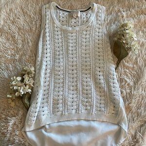 White Crotchet Front Shirt🌺⚡️